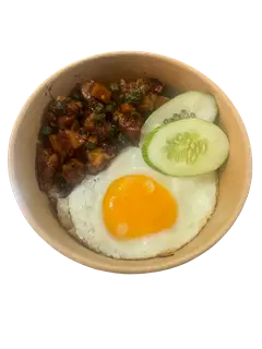 Hình ảnh Cơm gà xào lá hương nhu