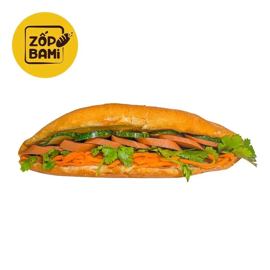 Hình ảnh Bánh mì xúc xích pate