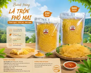 Hình ảnh 200gr Bánh Tráng Lá Trộn Phô Mai Tuibao Food 