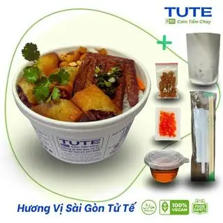 Hình ảnh Bún chả giò chay
