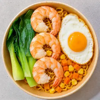 Hình ảnh Mì trộn indomie tôm trứng ( 1 vắt) 