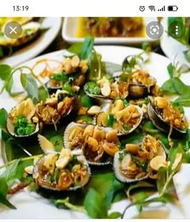 Hình ảnh sò lông nướng mỡ hành 