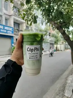 Hình ảnh Matcha latte sữa gấu