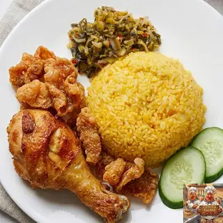 Hình ảnh Đùi tỏi (nhỏ) + Da gà chiên giòn tắm mắm tỏi.