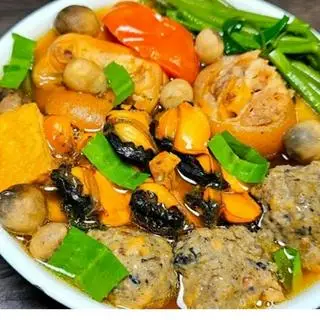 Hình ảnh combo2:2 canh bún gio chả cua ốc+(2 trà chanh size m)