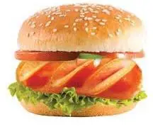 Hình ảnh Buger xúc xích + 1 ly nước