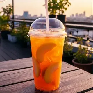 Hình ảnh Trà đào ly nhỏ