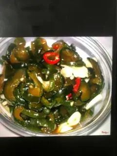 Hình ảnh cháo trắng & dưa mắm 