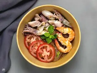 Hình ảnh [ Ăn Lạnh]Miến trộn hải sản kiểu Thái - KHÔNG THỂ BỎ CAY