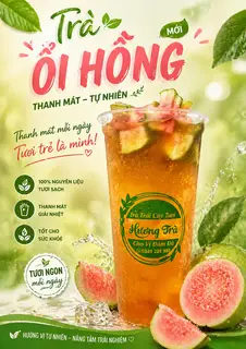 Hình ảnh Trà Ổi Hồng