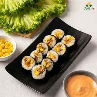 Hình ảnh cơm cuộn gà nấm phomai