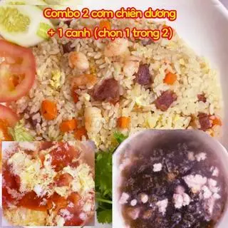 Hình ảnh combo 2 cơm chiên dương châu + 1 canh