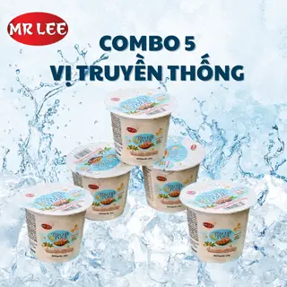 Hình ảnh Combo 5 hũ tàu hủ tươi vị truyền thống 100g