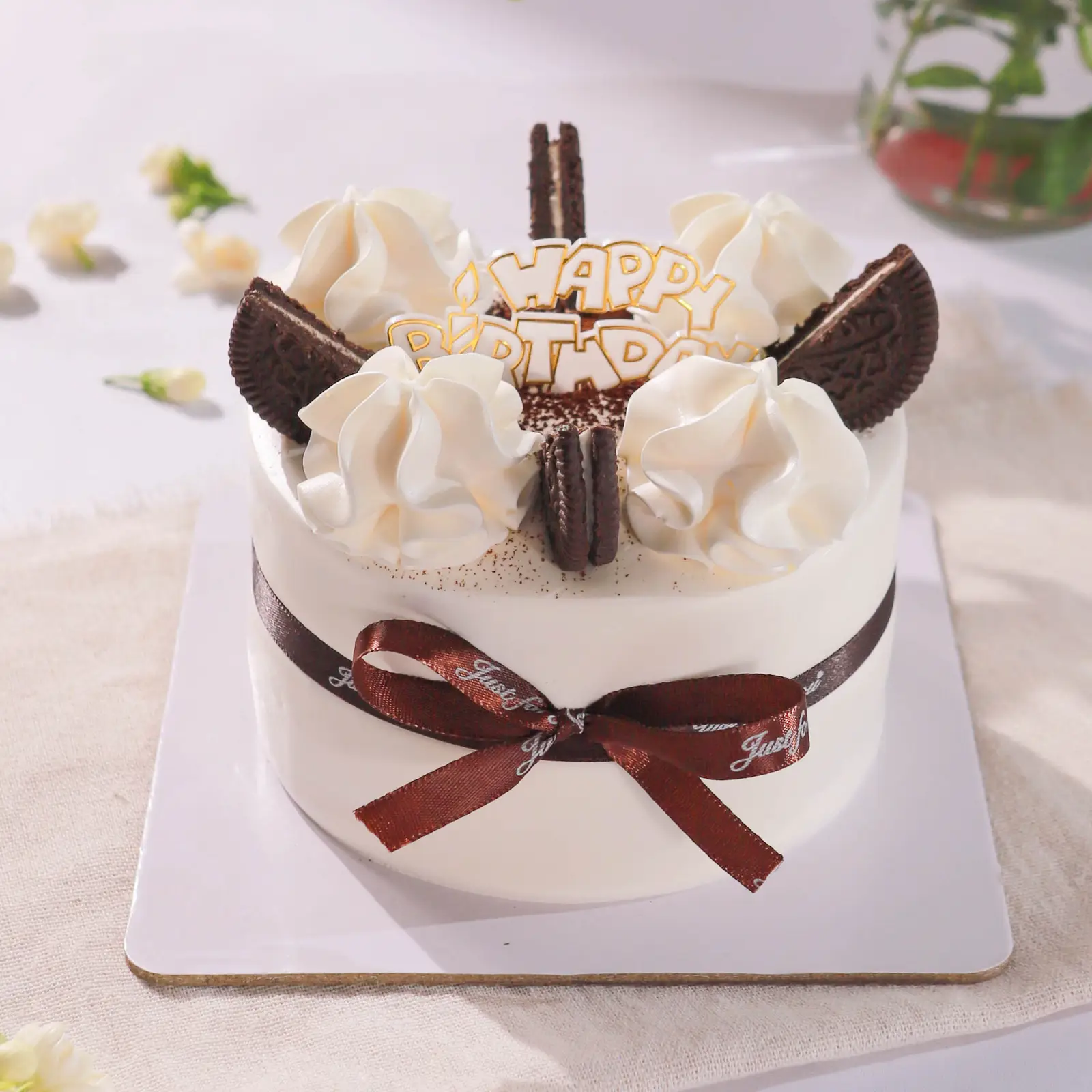 Hình ảnh Bánh Kem Nhỏ Trang Trí Bánh Oreo - Size 12cm