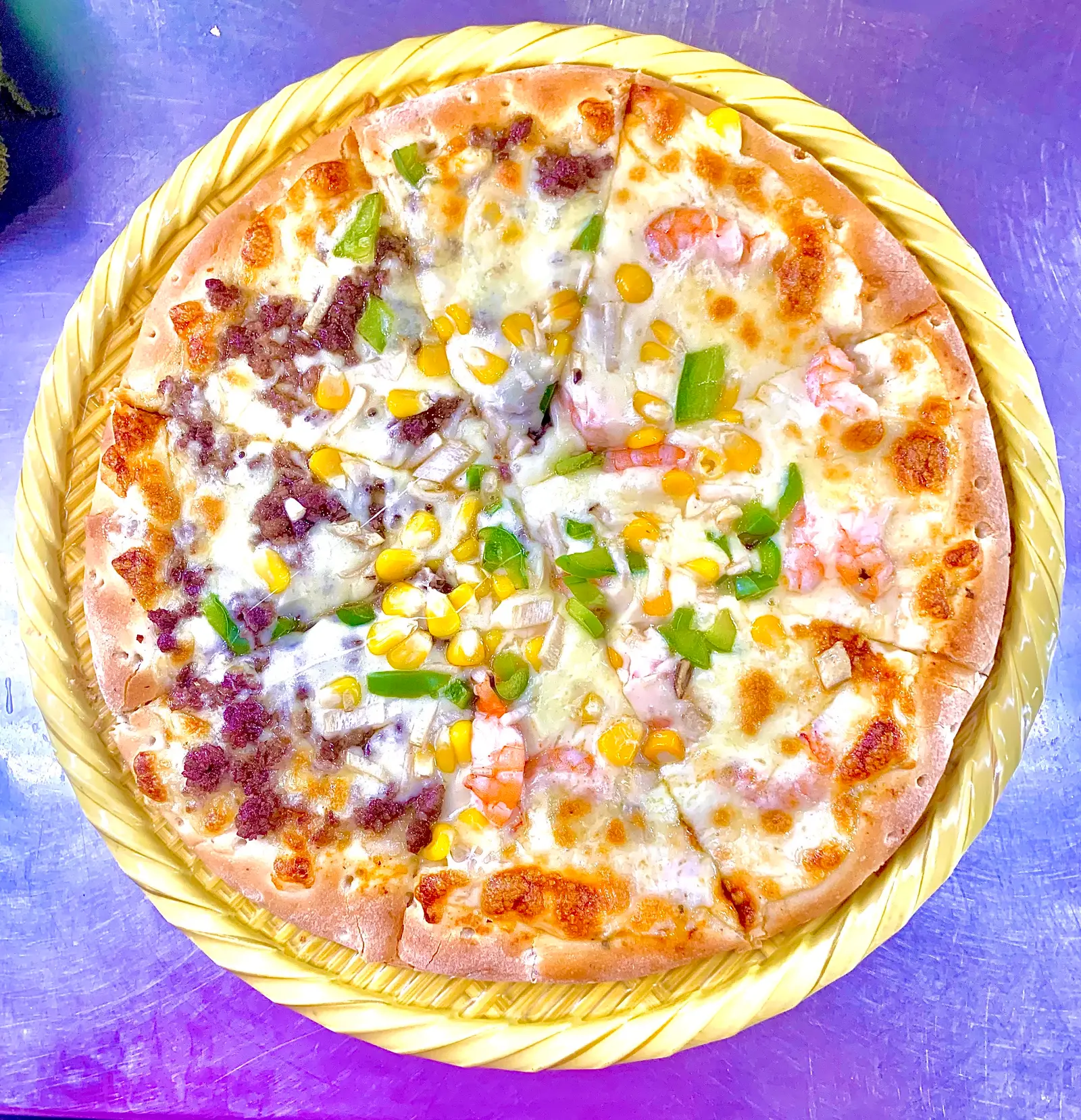 Hình ảnh PIZZA 2 VỊ (Chỉ có 01 bánh VỪA 21cm HOẶC 01 bánh LỚN 26cm)