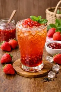 Hình ảnh Trà dâu size L 700ml