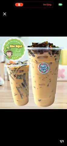 Hình ảnh T9- LY XL TRÀ SỮA THẠCH TÁ LÃ + 1CÁI FLAN