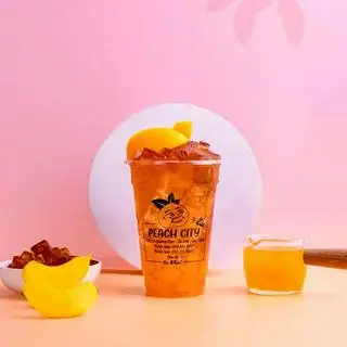Hình ảnh Trà đào dầm thường 700ml