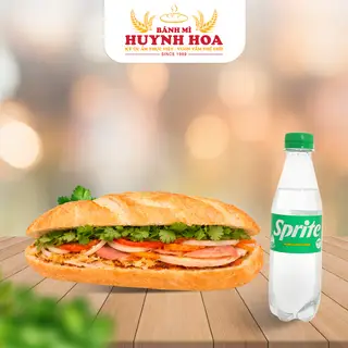 Hình ảnh Combo: 1 bánh mì truyền thống sz L + 1 srpite 300ml
