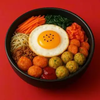 Hình ảnh Cơm Trộn Hàn Quốc Siêu Topping