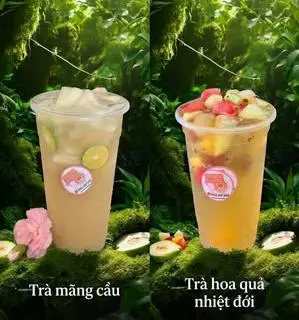 Hình ảnh Combo năng lượng tràn đầy(1 trà Mãng cầu+1 trà nhiệt đới) kèm 1 trà chanh