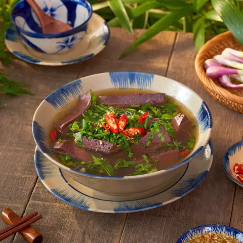 Hình ảnh chén huyết vịt