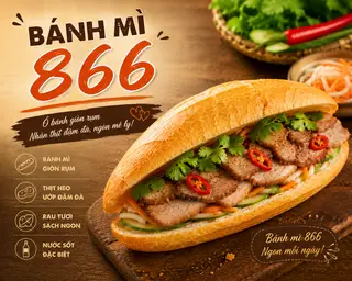 Hình ảnh Bánh mì thịt 866
