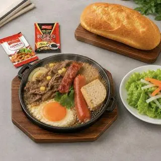 Hình ảnh Bò Né Truyền Thống + 3 Topping Tuỳ Chọn