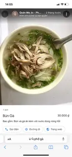 Hình ảnh phở gà đùi