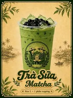 Hình ảnh Trà sữa mattcha - trân châu