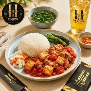 Hình ảnh Cơm Đậu Thịt Sốt Cà Chua