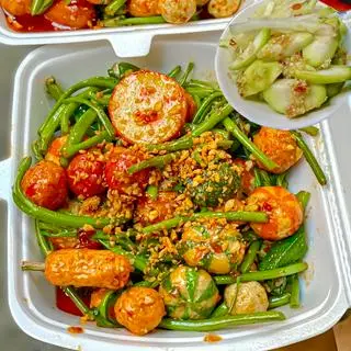 Hình ảnh Combo cá viên sốt mắm tỏi vừa