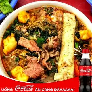 Hình ảnh Bún ốc giò bò - coca lạnh