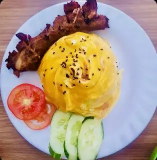 Hình ảnh Cơm sườn cọng sốt BBQ