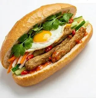 Hình ảnh Bánh mỳ pate trứng chả