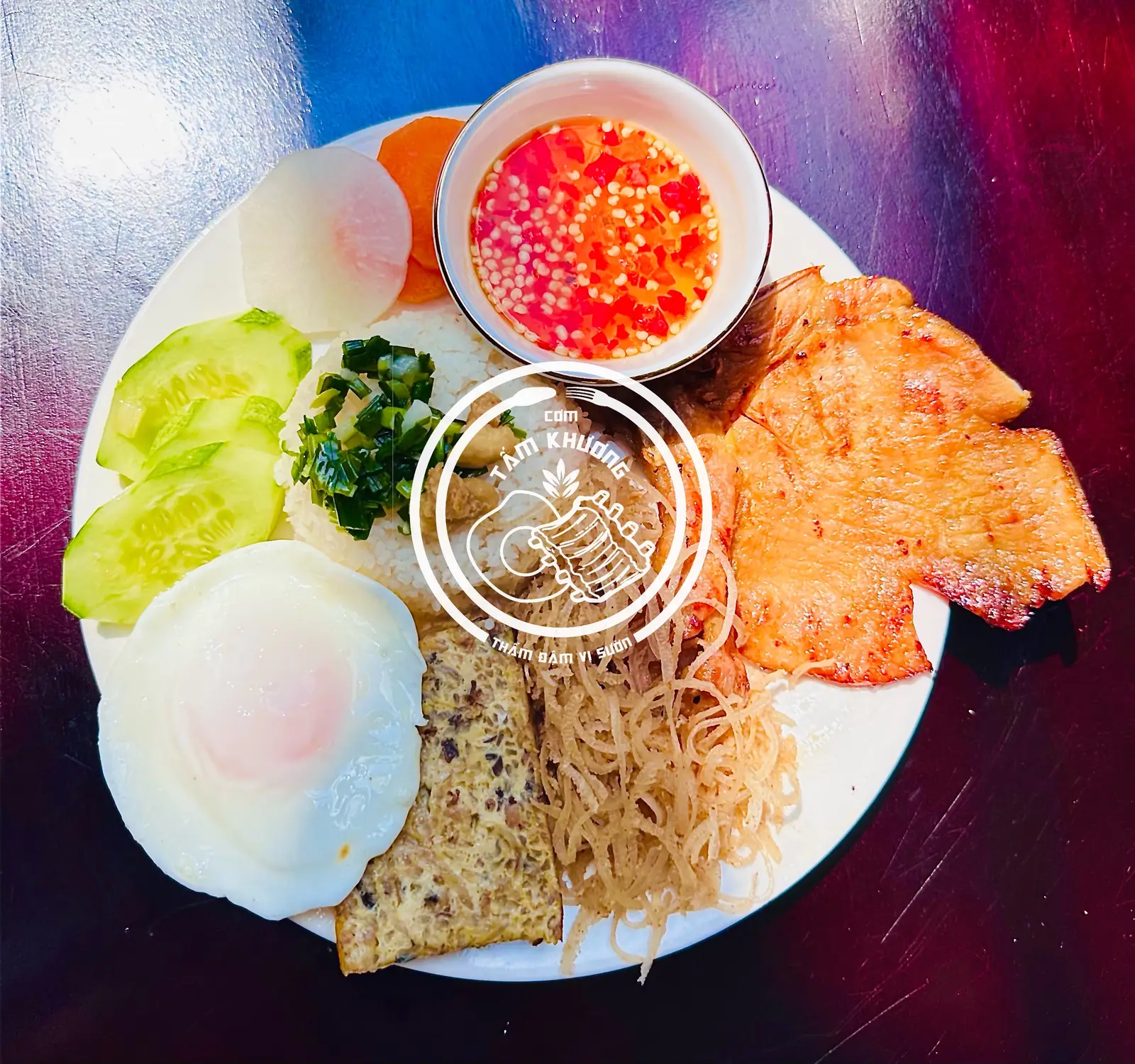 Hình ảnh Cơm tấm sườn miếng - bì - chả - ốp la