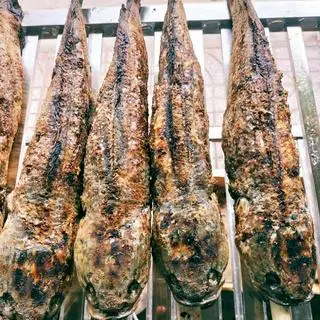 Hình ảnh cá lóc nướng mía 