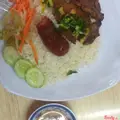 Hình ảnh Cơm sườn lạp xưởng+canh