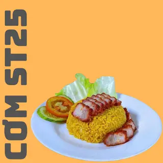 Hình ảnh Combo Cơm Xá Xíu + Canh Lá Giang + Nước Xốt Thần Thánh
