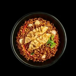 Hình ảnh Mì cay phômai + mandu chiên ( 2 bánh )