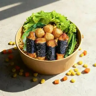 Hình ảnh Mì Indomie Gà Cuộn Rong Biển