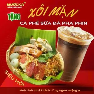 Hình ảnh Xôi mặn truyền thống tặng cà phê sữa