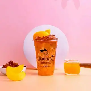 Hình ảnh Trà đào dầm cay đầy đủ 700ml