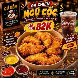 Hình ảnh Gà Chiên Phô Mai Ngũ Cốc + Trà Tắc