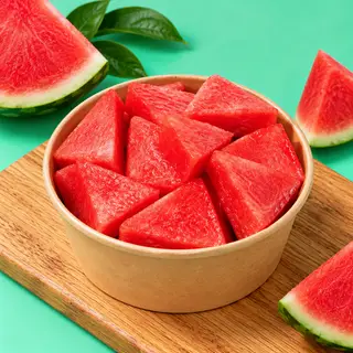 Hình ảnh Dưa Hấu Đỏ Gọt Sẵn