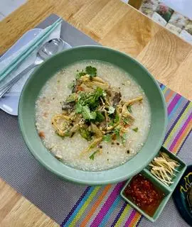 Hình ảnh Cháo nấm chay