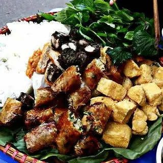 Hình ảnh Bún đậu mắm tôm đầy đủ không thịt chân giò luộc