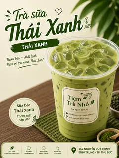 Hình ảnh Trà sữa Thái xanh 