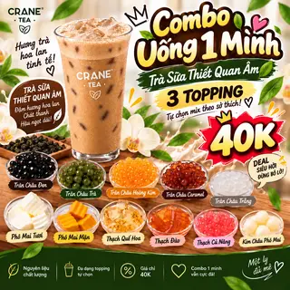 Hình ảnh Trà Sữa Thiết Mix 3 Topping