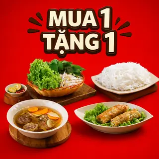 Hình ảnh [1 TẶNG 1] Mua Bún chả HN tặng Nem rán